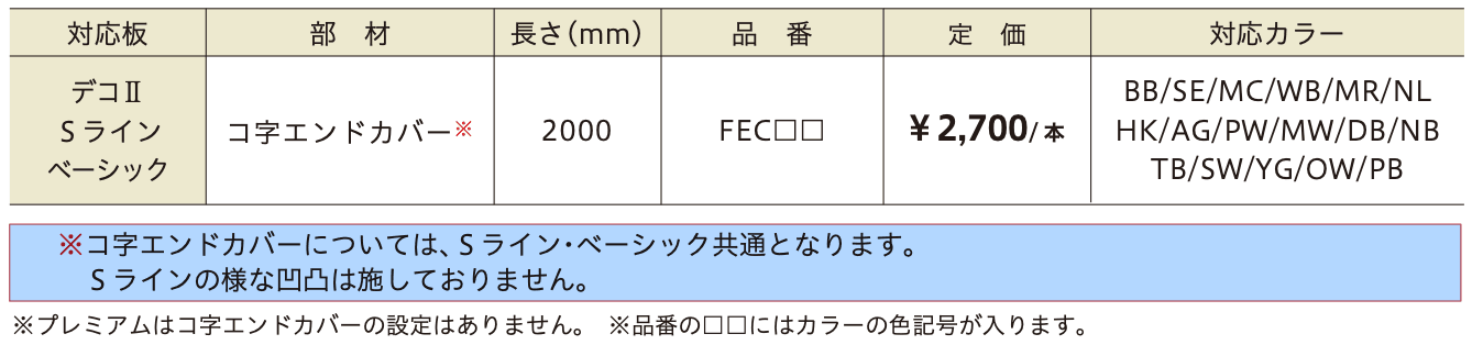 エンドカバー（取付ネジ付）【2023年版】_価格_1