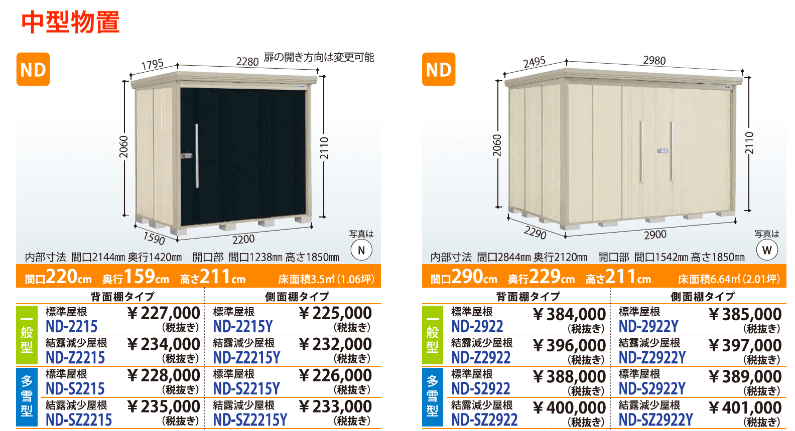 【紹介】物置(株式会社田窪工業所製)【2023年版】_価格_2