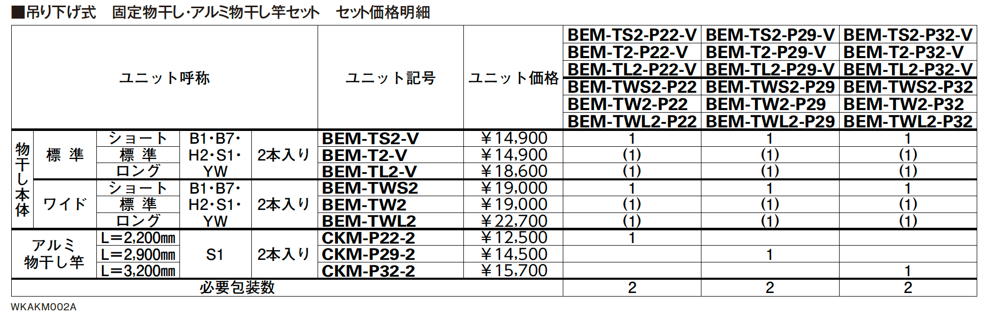 囲い商品用　吊り下げ式　固定物干し【2023年版】_価格_2