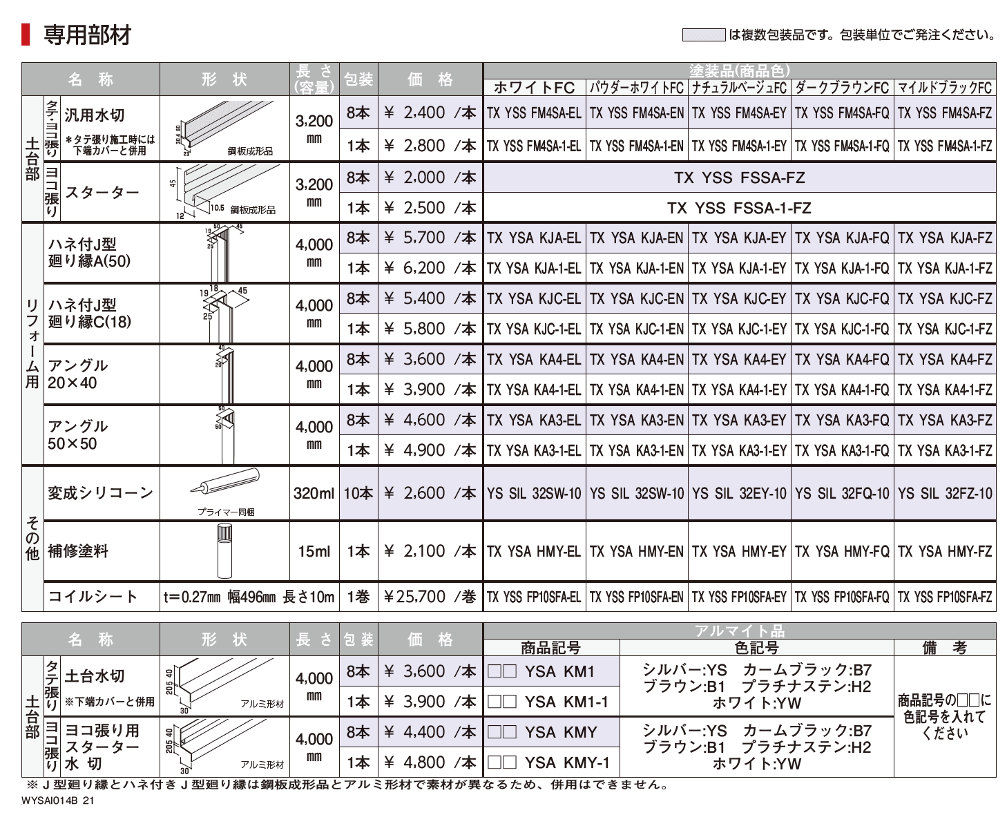 シャインウォール S1型（鋼板）【2023年3月版】_価格_4
