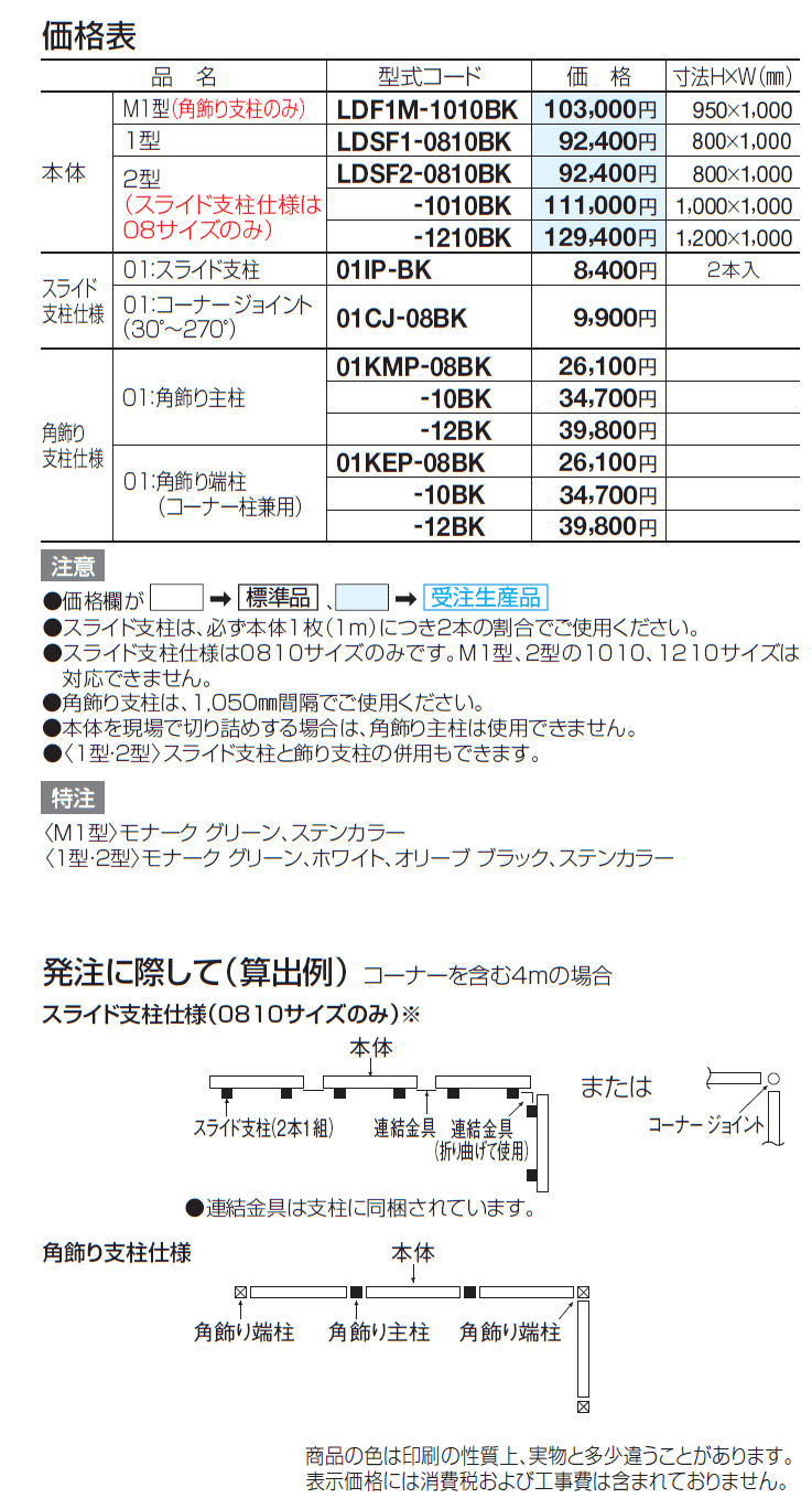 ロードス フェンス M1型_価格_1