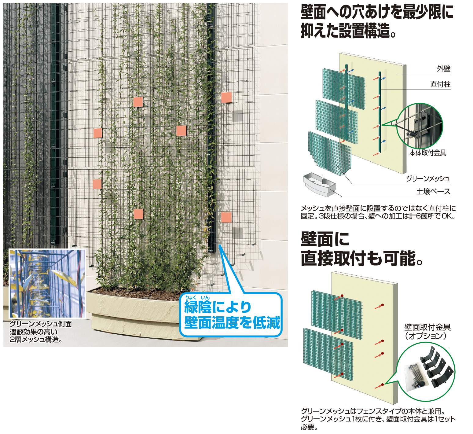 四国化成の「グリーンシェード ®︎ 壁面タイプ【2023年版】」