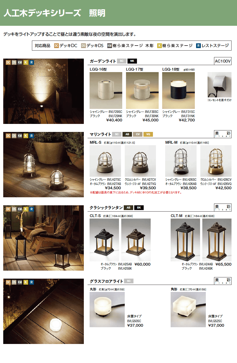 LIXIL 人工デッキ 照明(2023年版)1