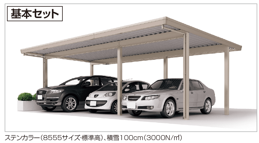 四国化成の「レジストポートSG 間口85サイズ(車3台用)【2023年版】」のサブ画像1