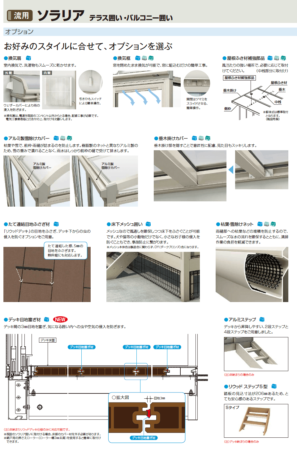 YKK AP ソラリア テラス囲い・バルコニー囲い オプション(2023年版)3