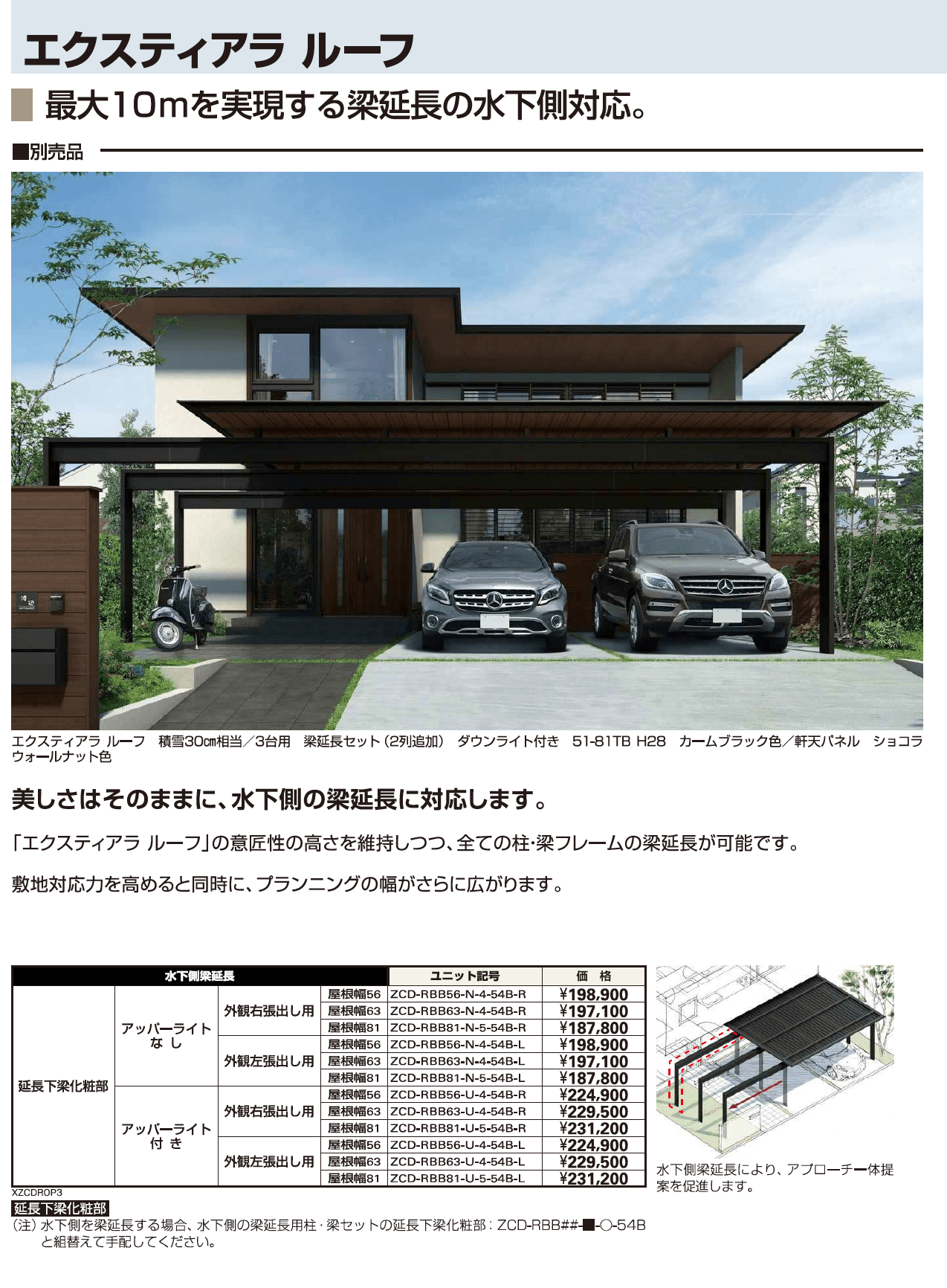 YKK AP エクスティアラルーフ オプション(2023年版)1