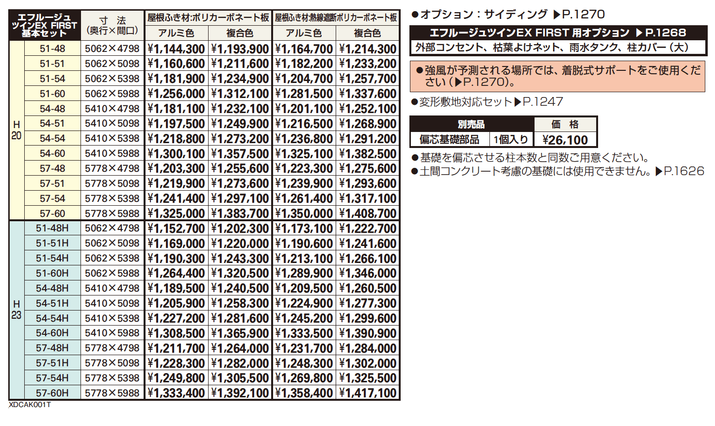 エフルージュツインEX FIRST 600タイプ【2023年版】_価格_1