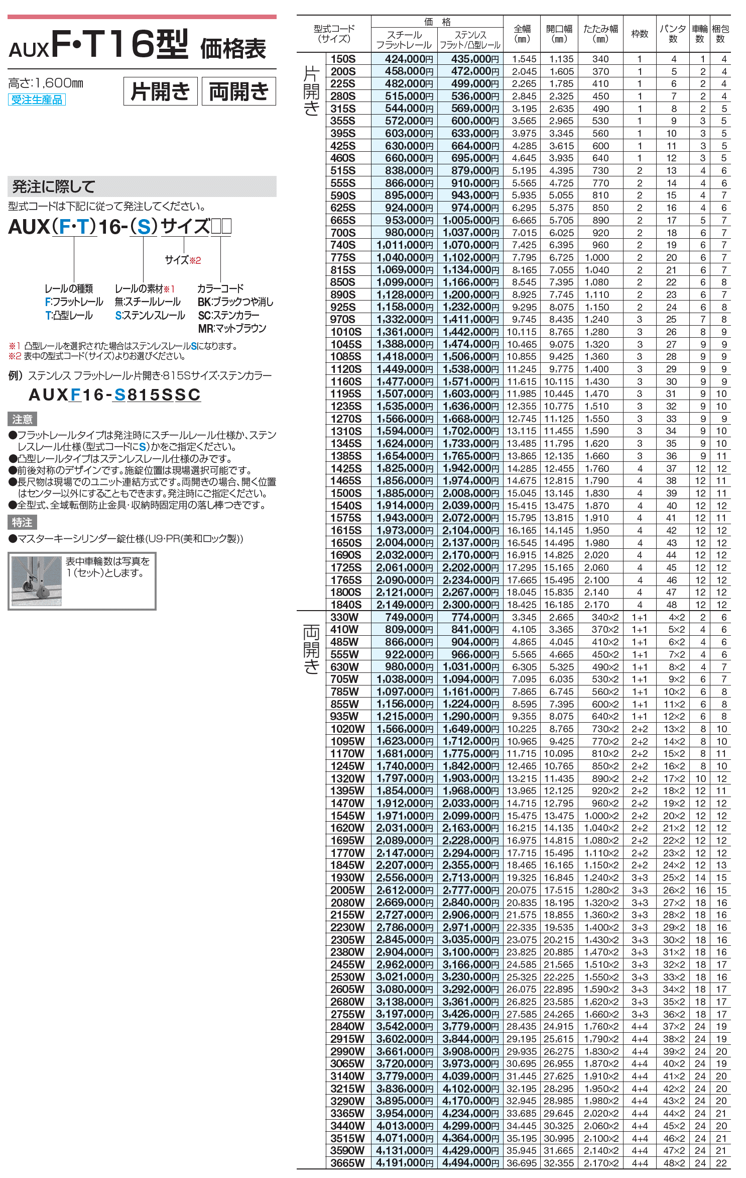 AUXF/T 12型/14型/16型/18型【2023年版】_価格_3