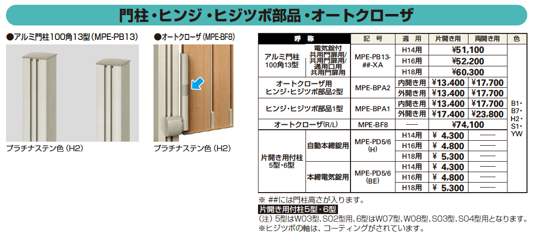 YKK AP | 〔共用門扉〕ルシアス 門扉W08型 | 建材サーチ