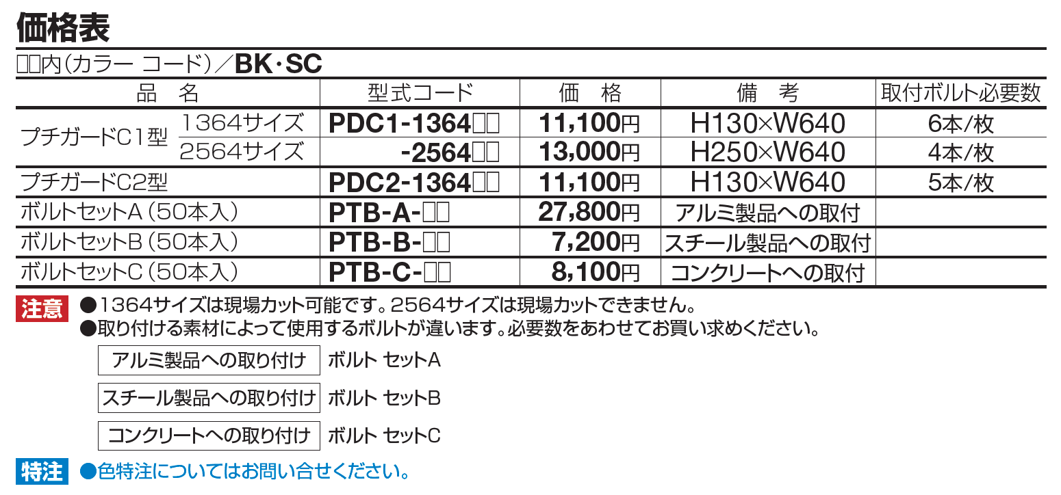 プチ ガードC1型【2023年版】_価格_1