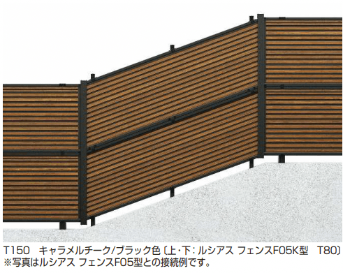 YKK AP | ルシアス フェンスF05K型 / シンプレオ フェンス13K型 傾斜地 