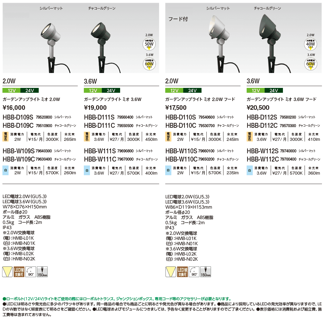 ガーデンアップライト ミオ_価格_1