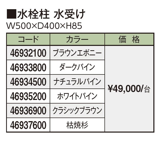 エバーアートウッド®︎ 水受け_価格_1