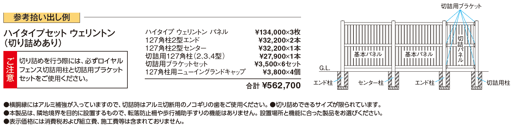 ロイヤルフェンス®︎ハイタイプ_価格_3