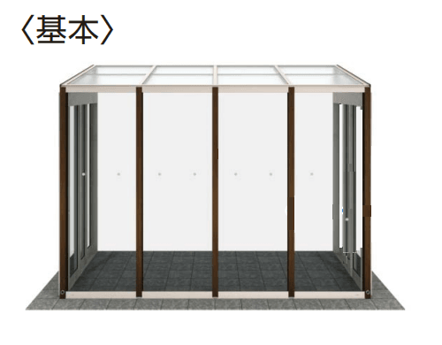 YKK APの「正面デザインパネル付き屋根　アウタールーフ　ガーデンルームタイプ【2023年版】」のサブ画像1