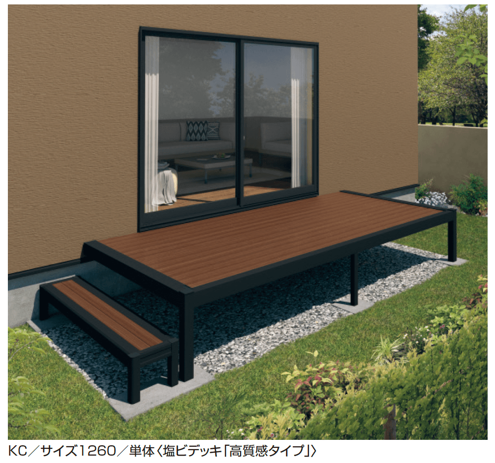 三協アルミの「オルネ(ステージタイプ(縁台) 標準納まり)」