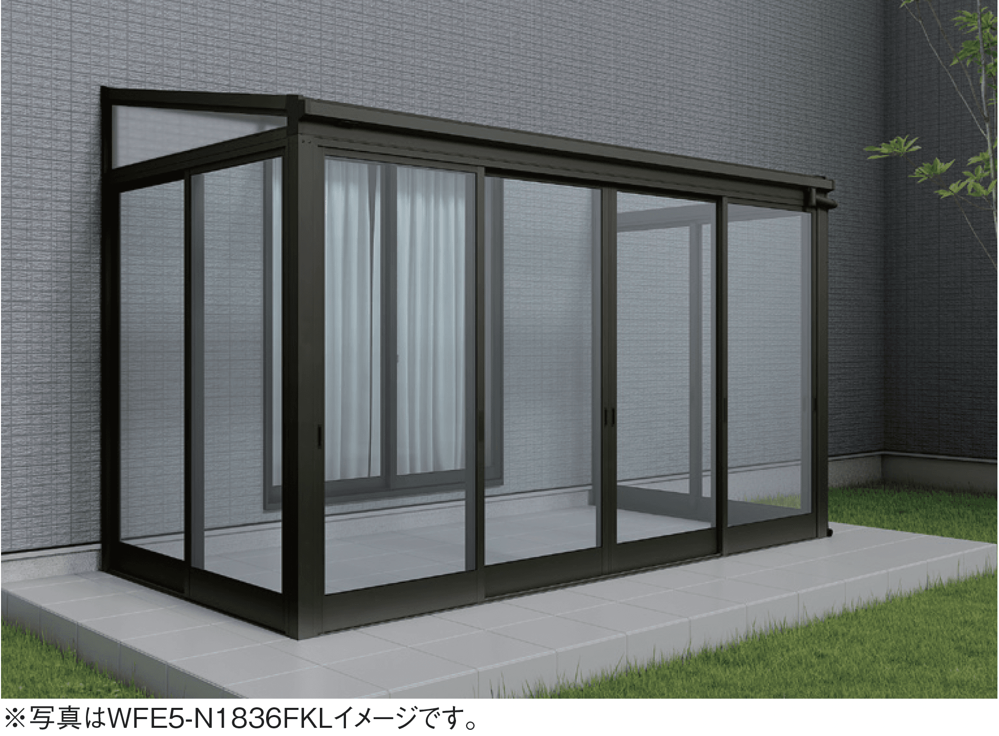 大仙の「ソレイドテラス囲い ノーマルサッシ(ランマなし)【土間仕様】」のサブ画像1