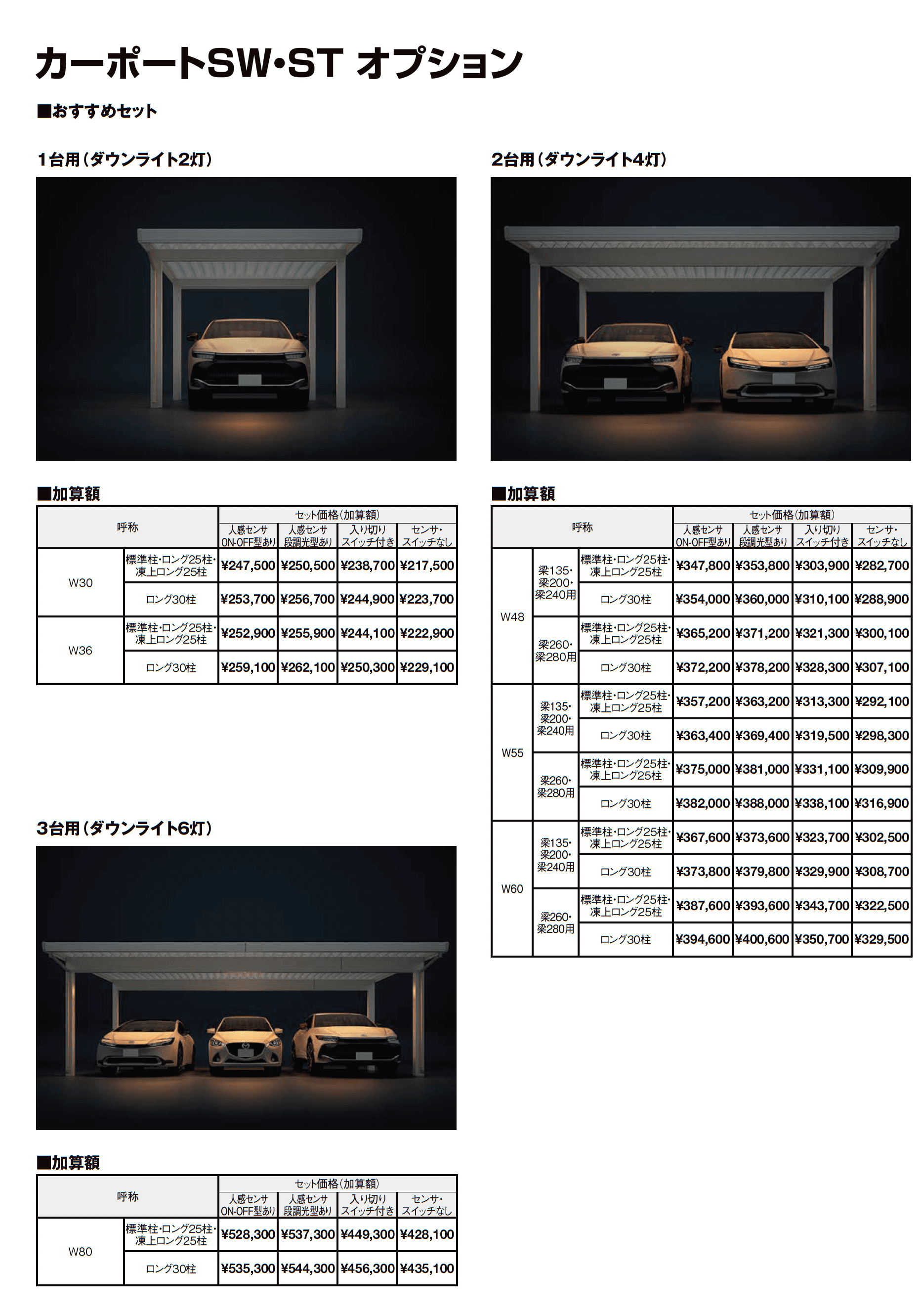 カーポートST 4500タイプ 3台用_価格_11