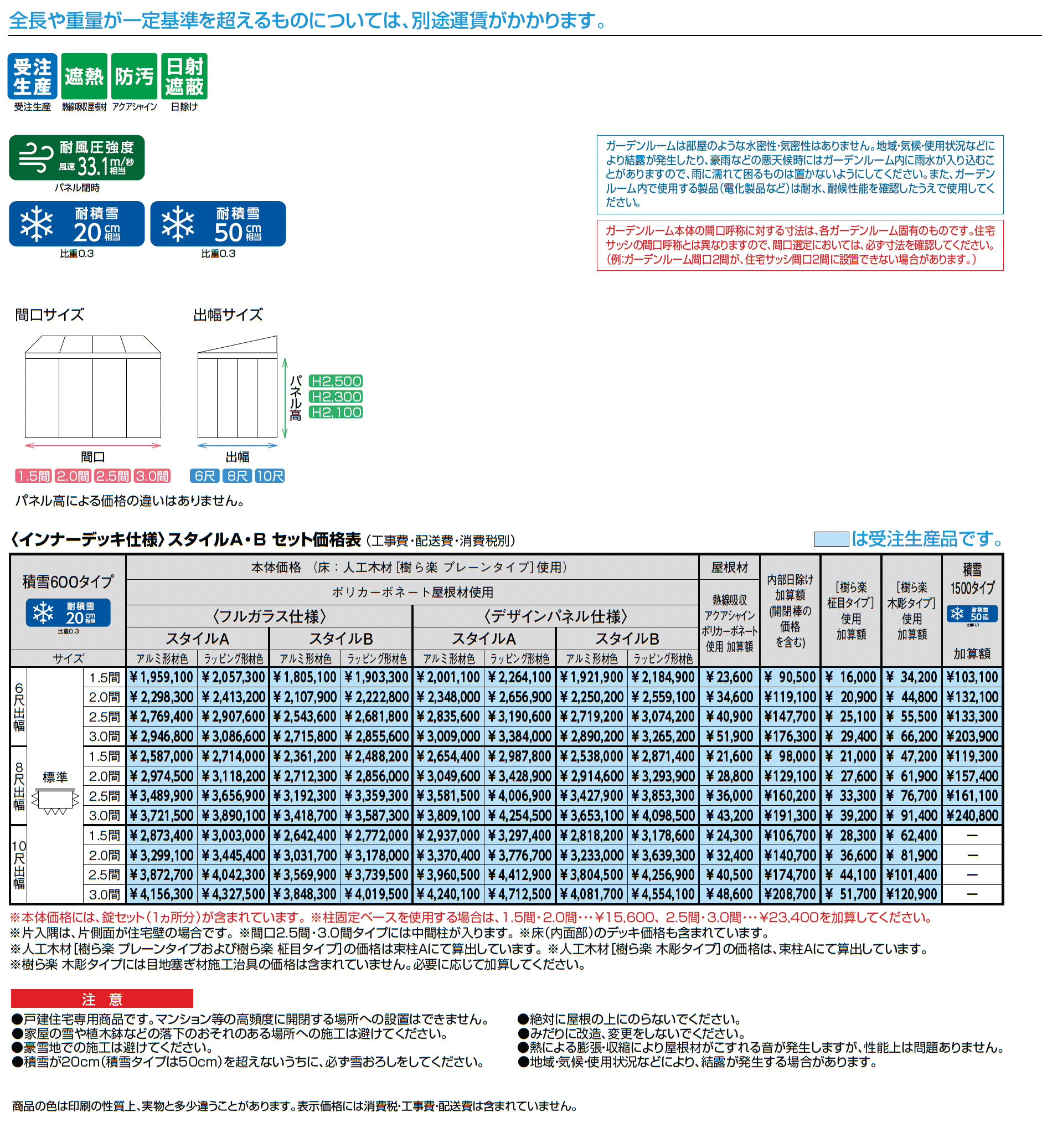暖蘭物語 〈インナーデッキ仕様〉スタイルA(フルガラス仕様)_価格_1