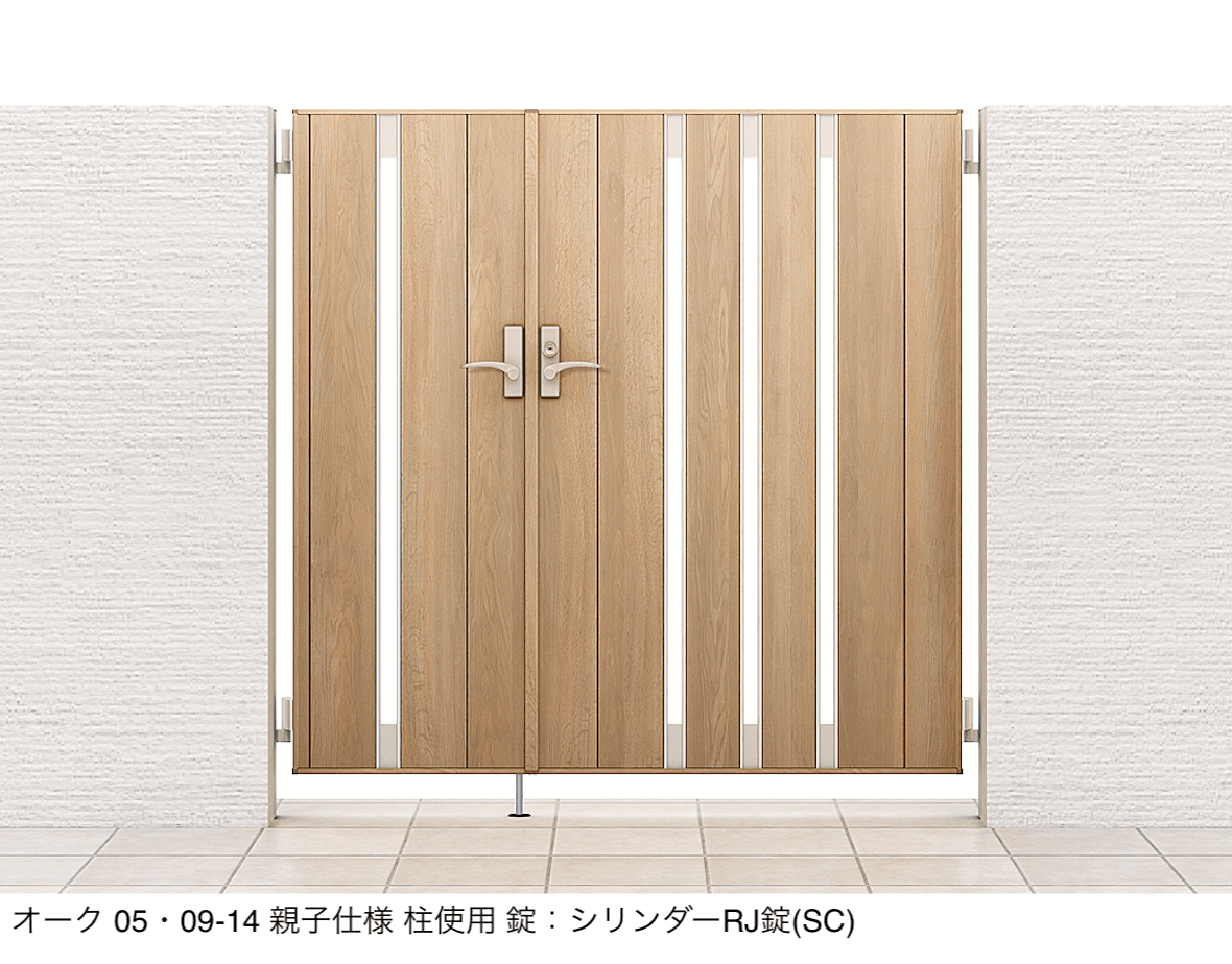 LIXILの「開き門扉AA TS1型(木調)」のサブ画像3