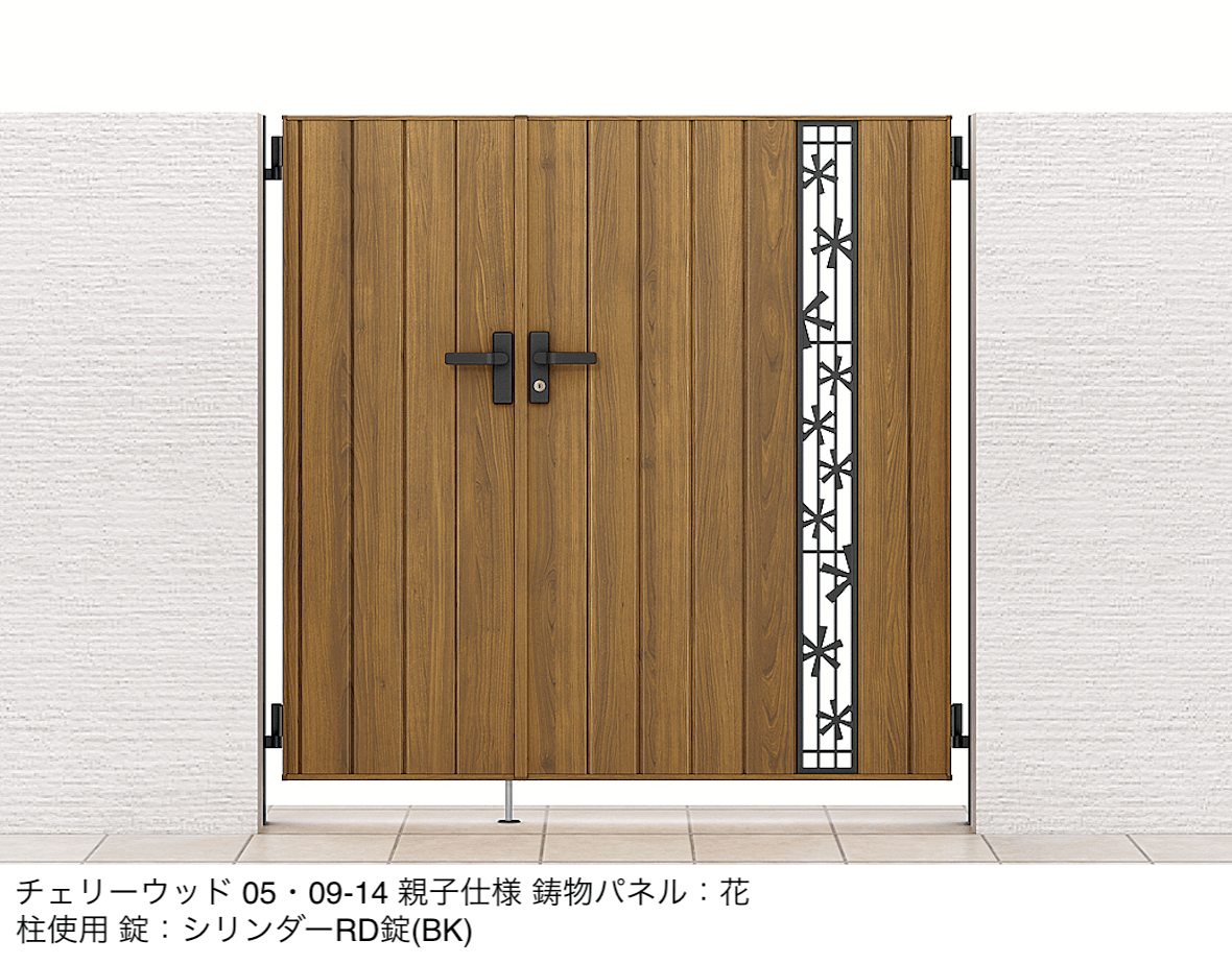LIXILの「開き門扉AA TS2型(木調)」のサブ画像1