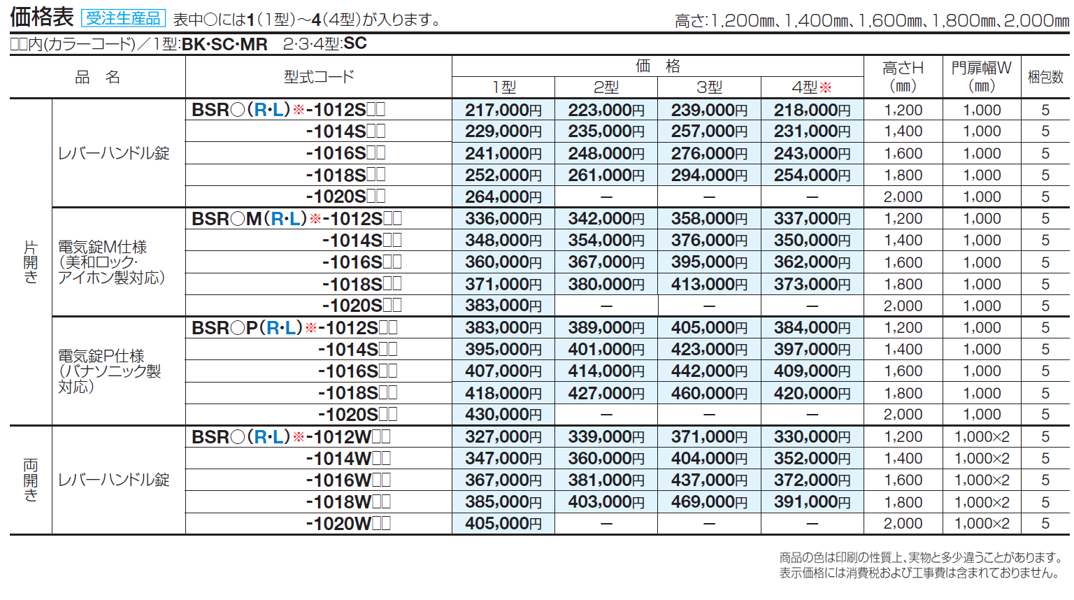 袖門扉 BSR1型【2024年版】_価格_1