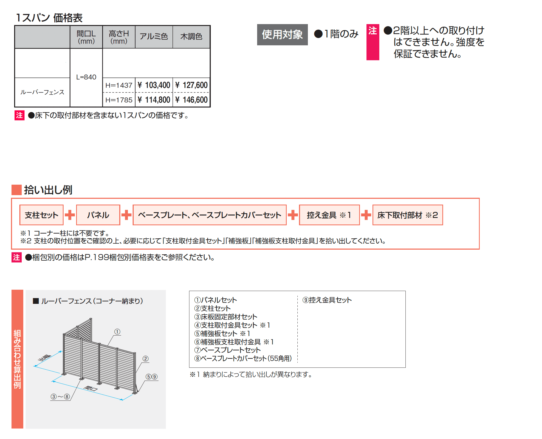 ラステラ ジーエムラインW ルーバーフェンス【2025年版】_価格_1