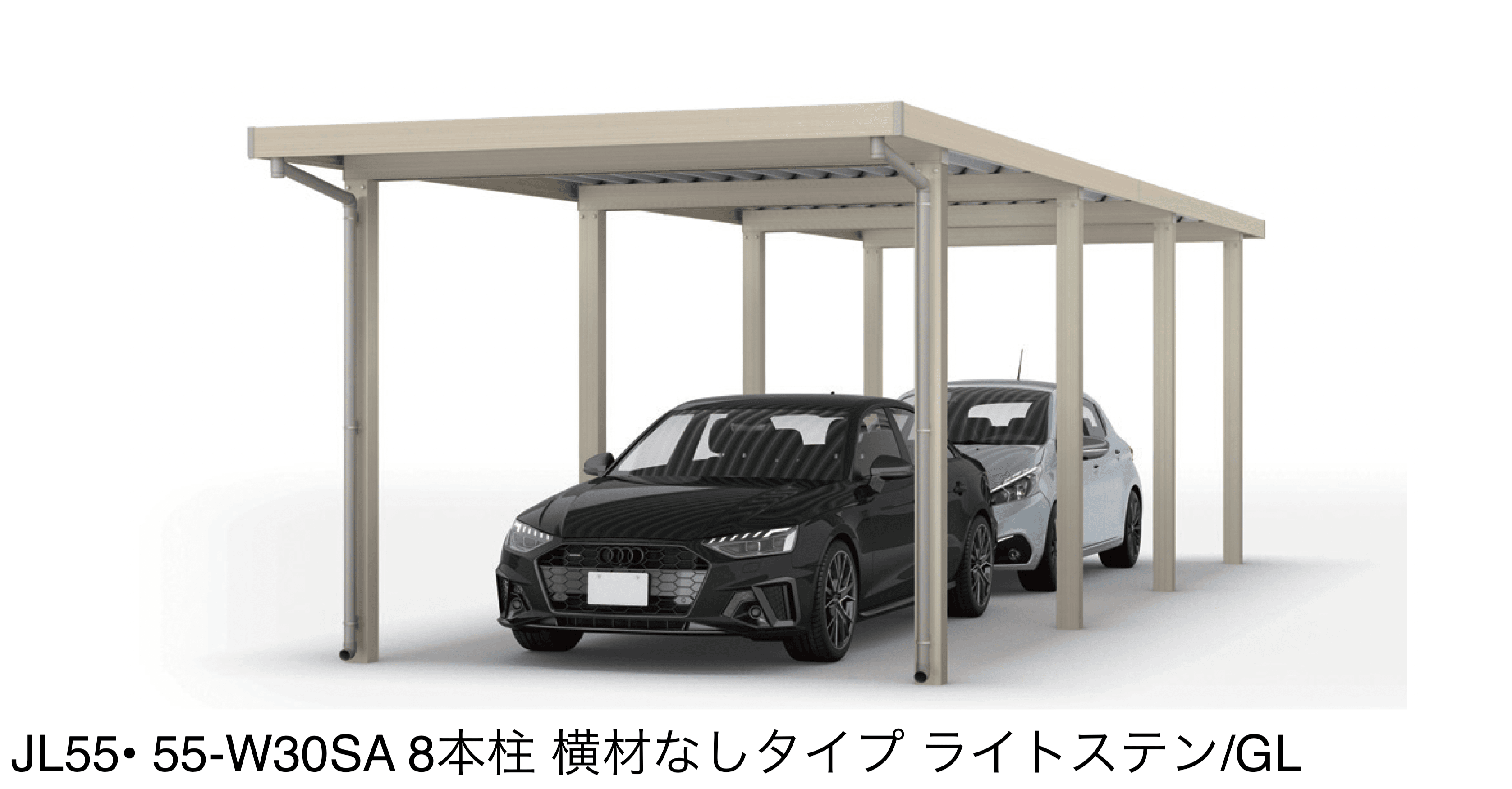 大仙の「SSポートGⅢ 積雪100cm Aタイプ・Bタイプたて(2)連棟セット/2台用」