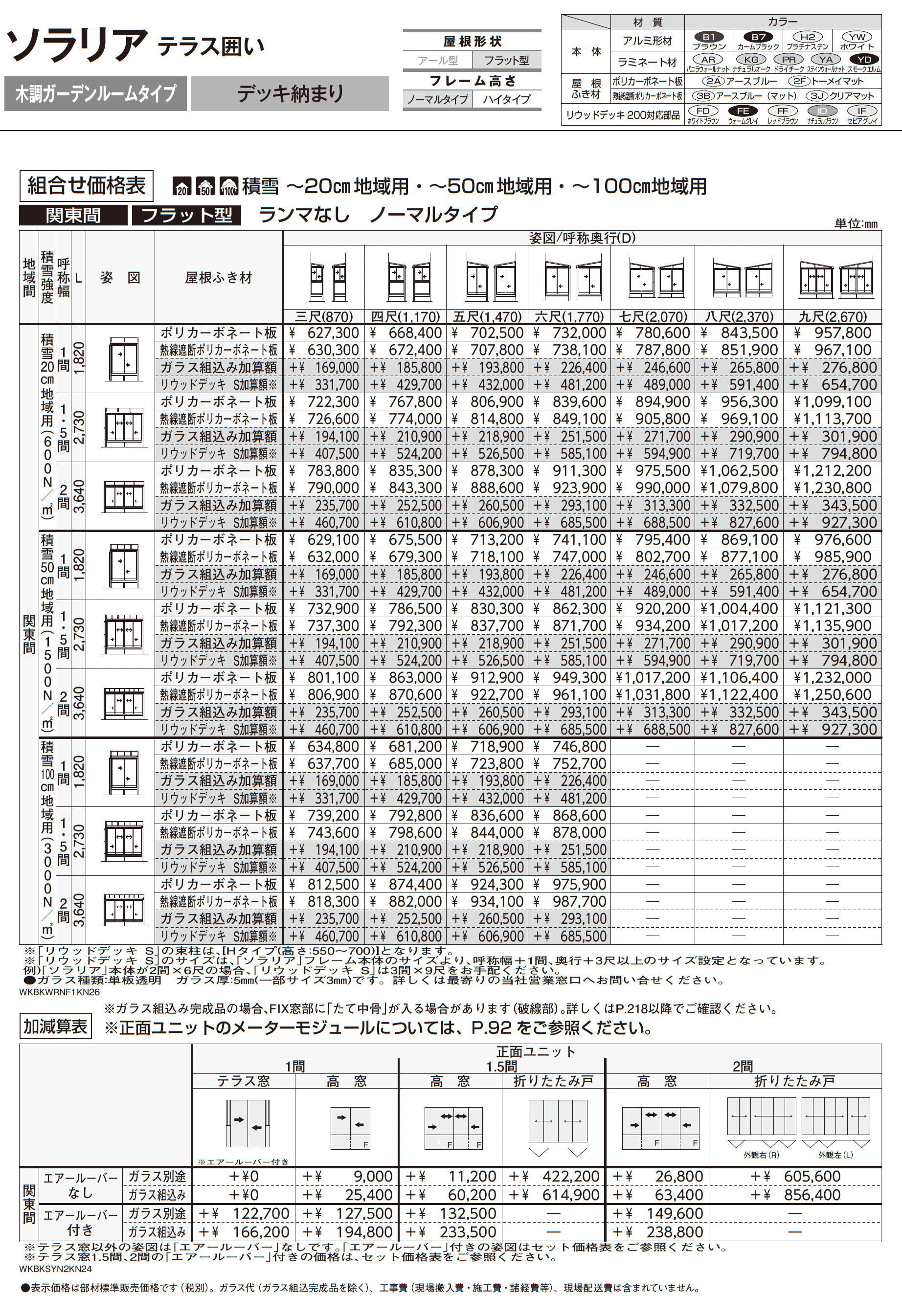 ソラリア テラス囲い 木調ガーデンルームタイプ デッキ納まり_価格_1