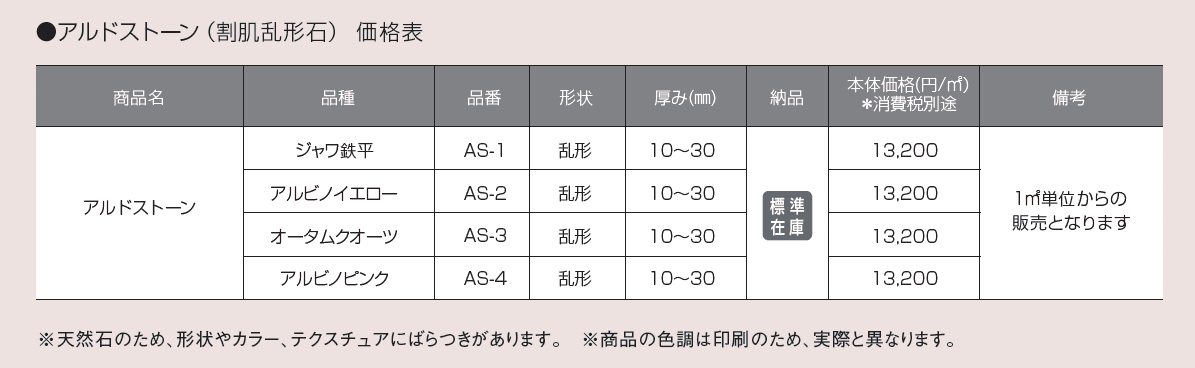 アルドストーン(割肌乱形石)【2025年版】_価格_1