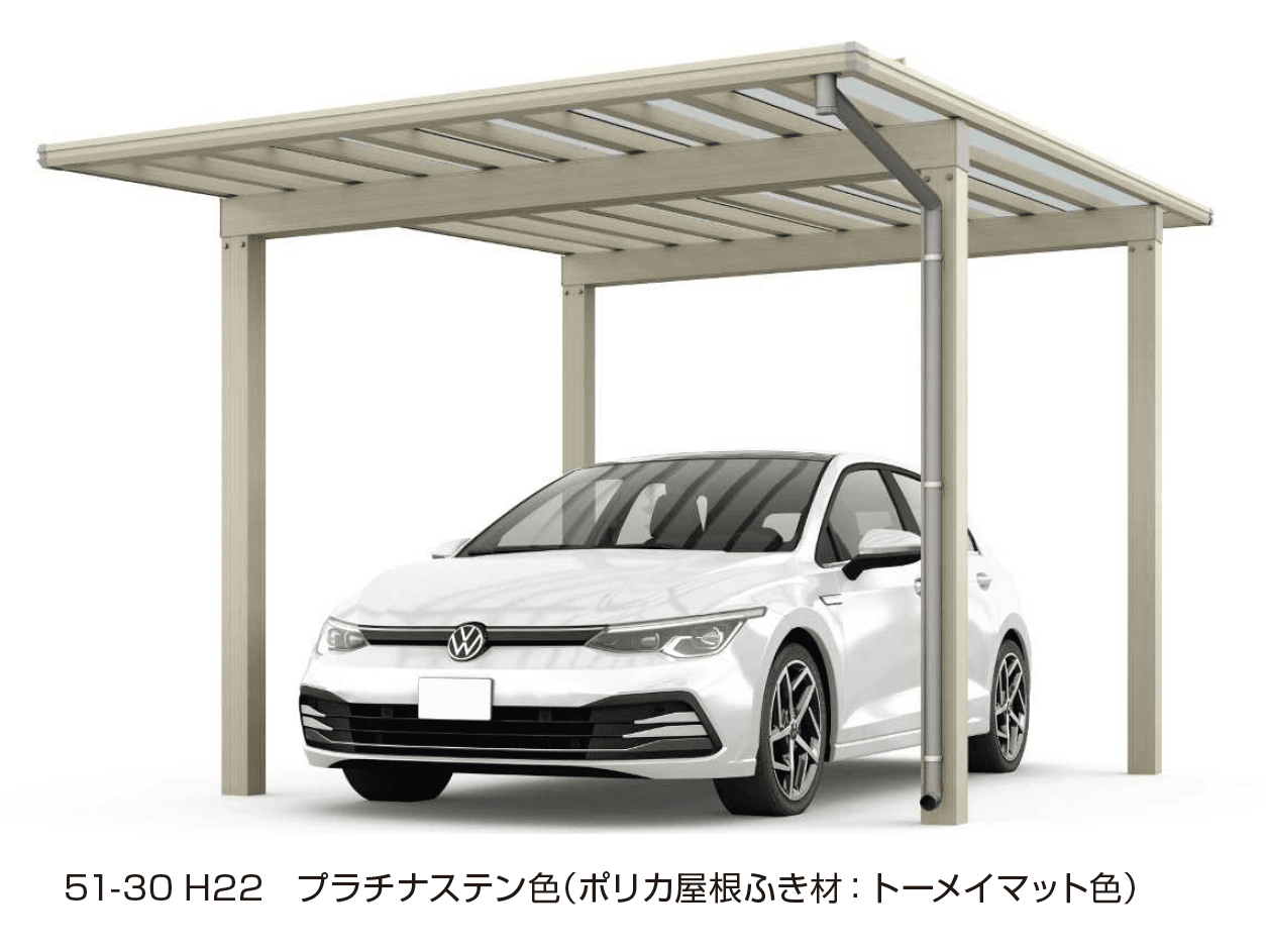 YKK APの「エフルージュ 1500タイプ 1台用(4本柱) 単体セット【2024年版】」