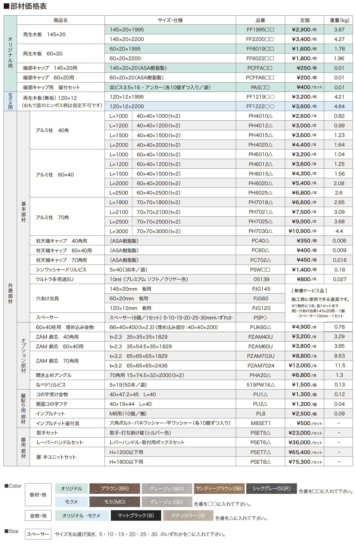 エコモックフェンス モクメ 【2022年版】_価格_1