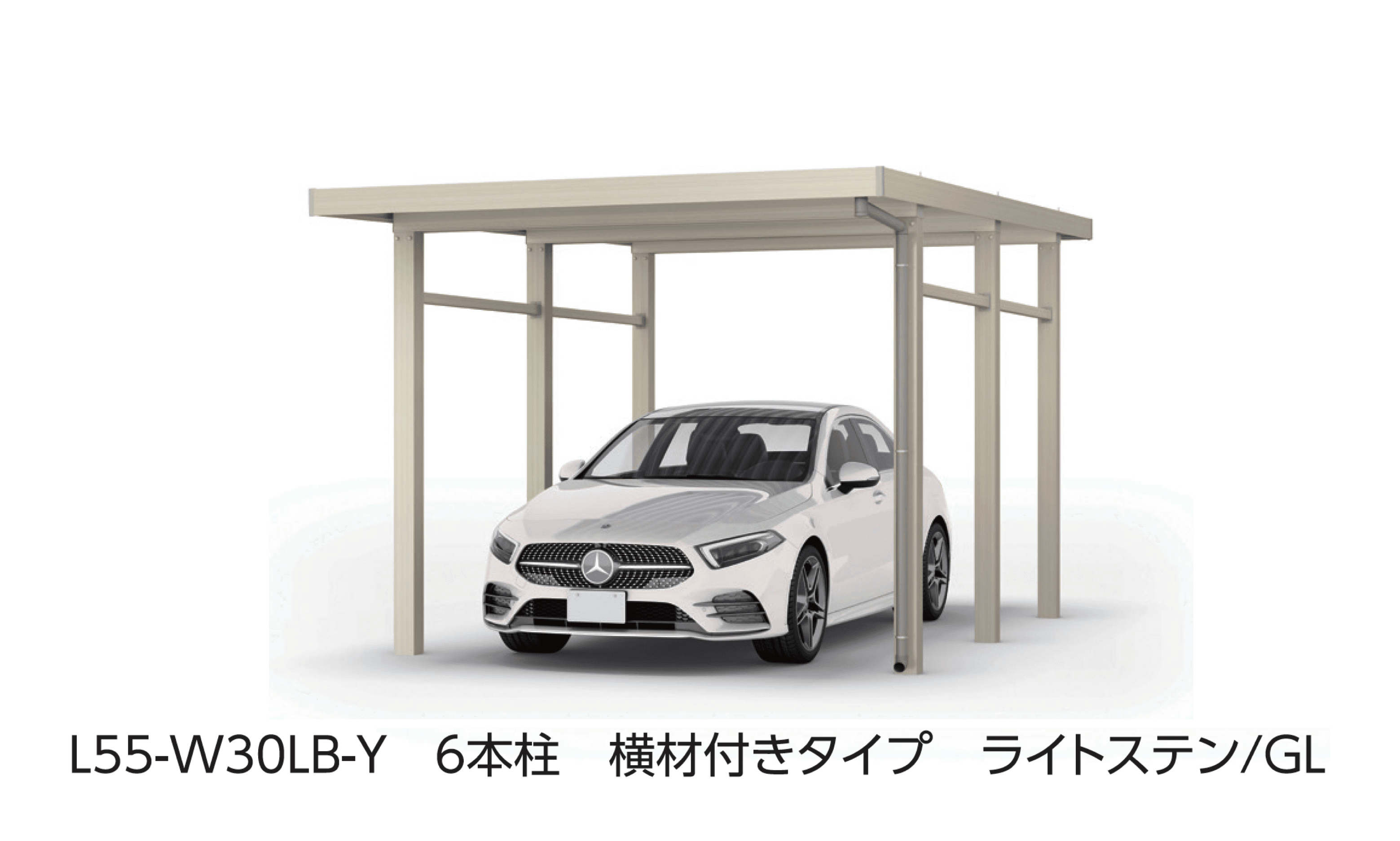 大仙の「SSポートGⅢ 積雪150cm Aタイプ・Bタイプ基本セット/1台用」のサブ画像1
