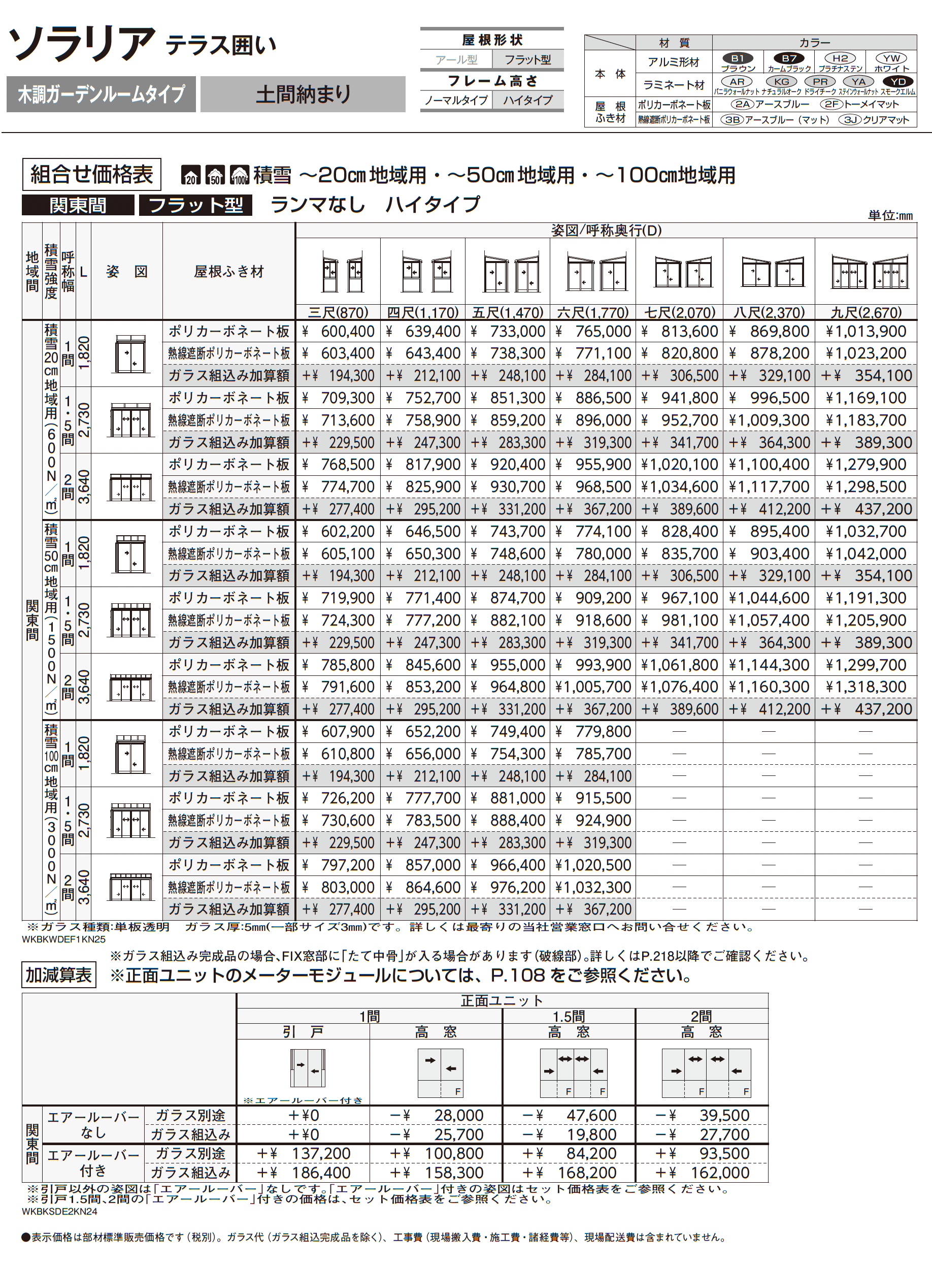 ソラリア テラス囲い 木調ガーデンルームタイプ 土間納まり_価格_5