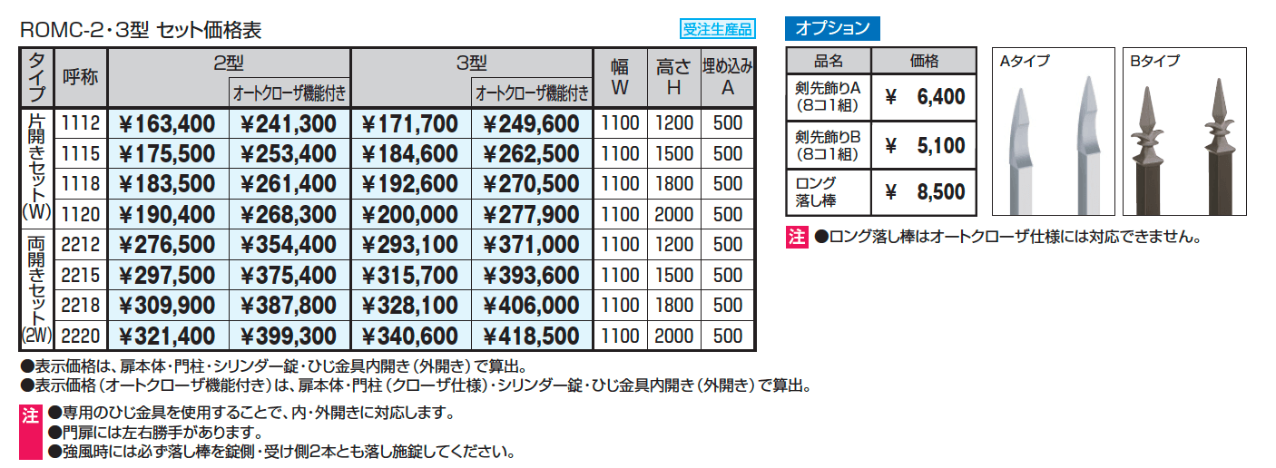 フレラインフォルテ3型 格子タイプ シリンダー錠_価格_1