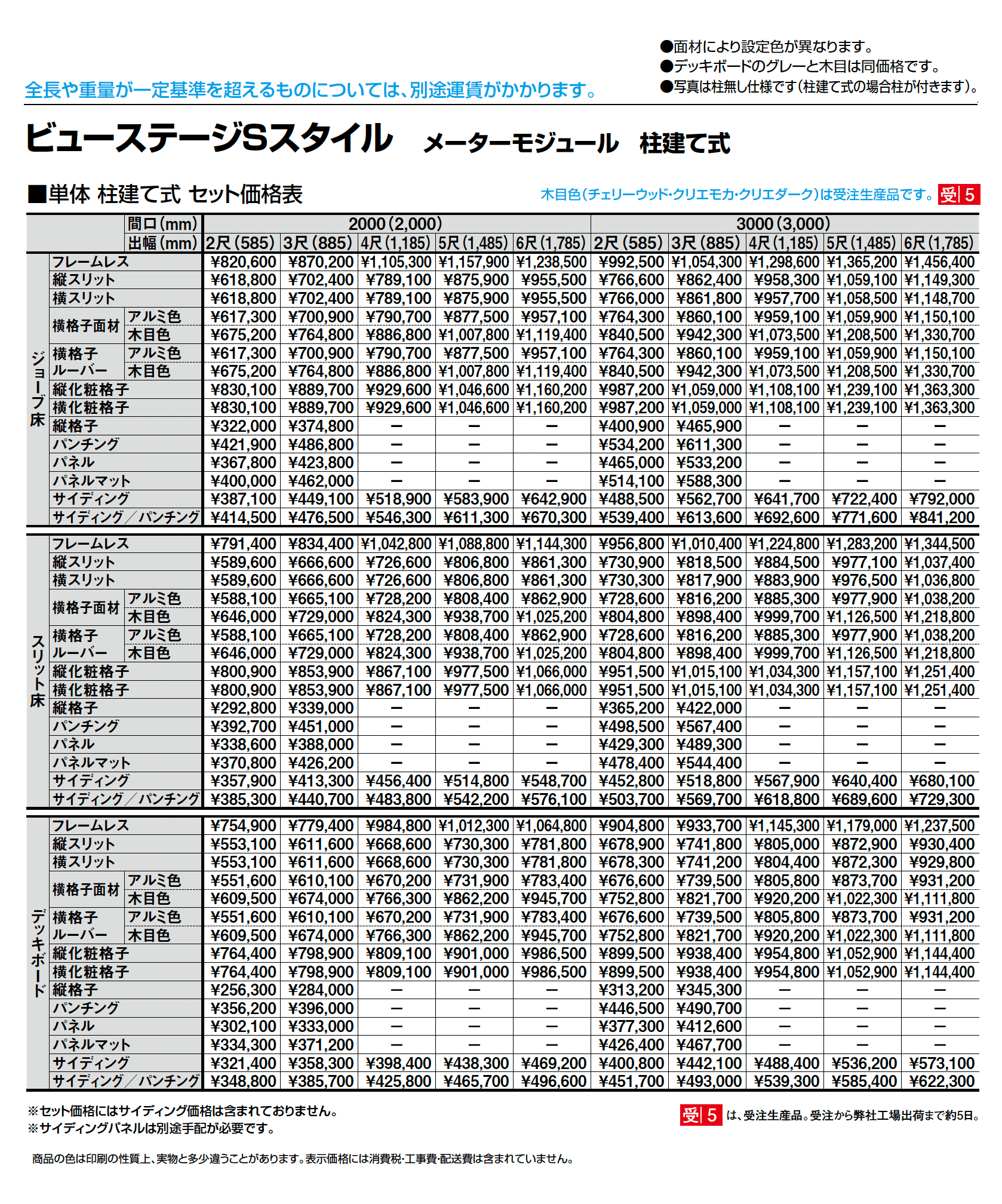 ビューステージ Sスタイル メーターモジュール 柱建て式_価格_1