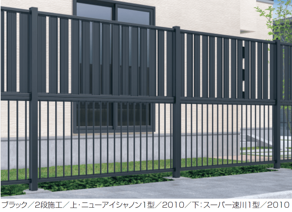 三協アルミの「2段間仕切り支柱【70角支柱】ニューアイシャノン・スーパー速川」