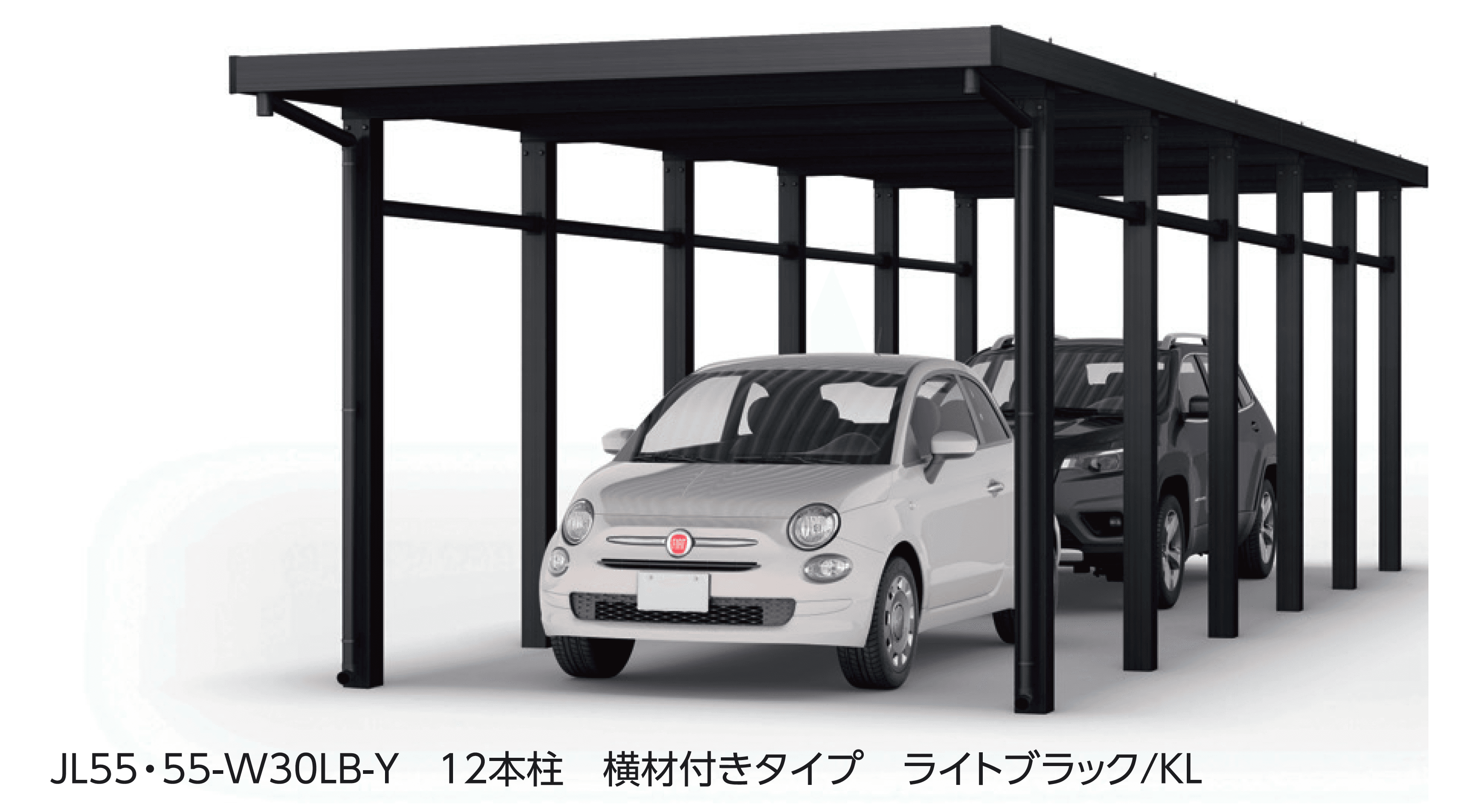 大仙の「SSポートGⅢ 積雪150cm Aタイプ・Bタイプたて(2)連棟セット/2台用」のサブ画像1