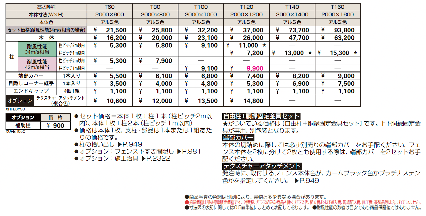 シンプレオ フェンスYS3型 横スリット【2024.6月発売】【2024年版】_価格_1