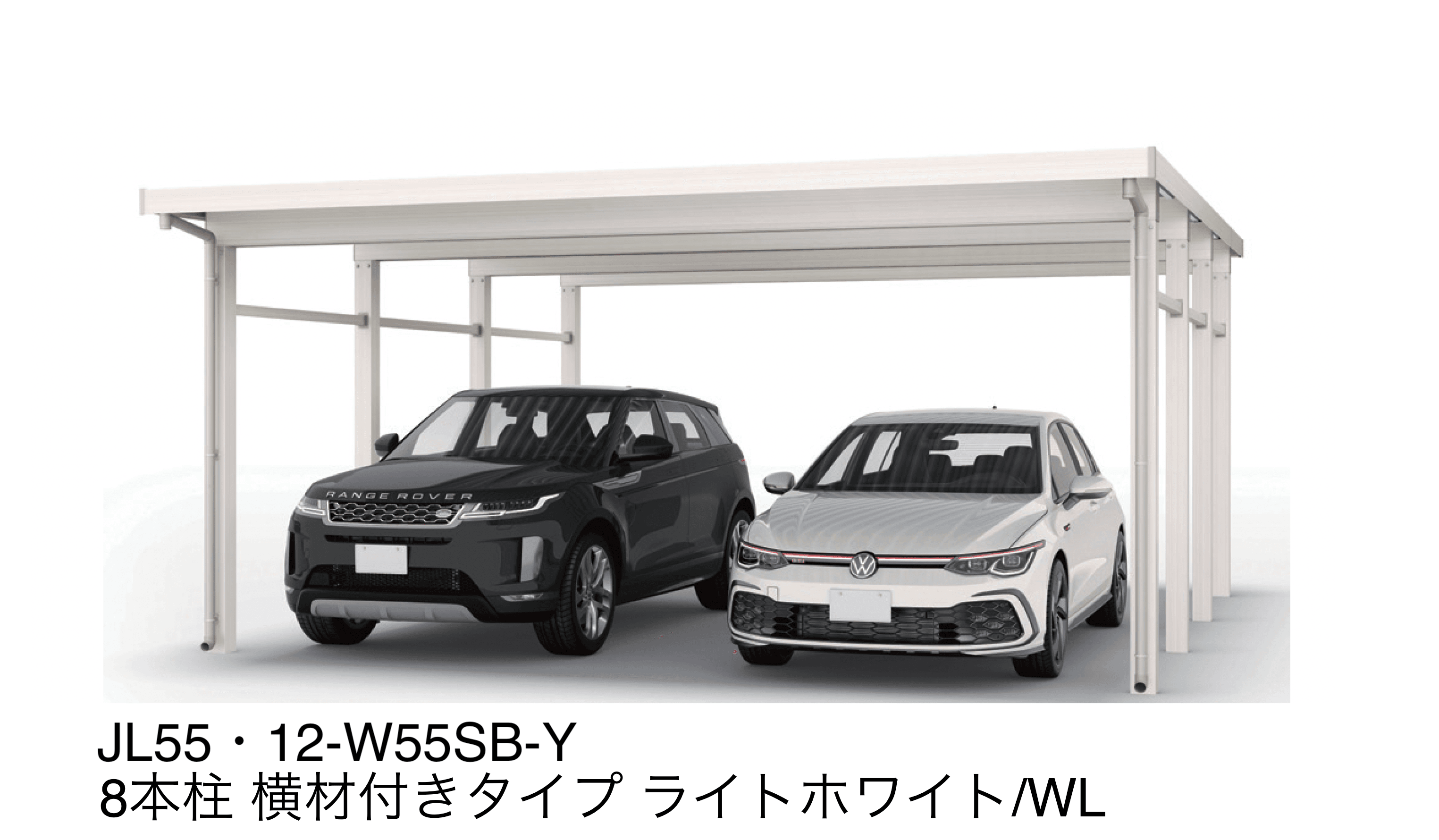 大仙の「SSポートGⅢ 積雪100cm Aタイプ・Bタイプ奥行延長セット/2台用」のサブ画像1