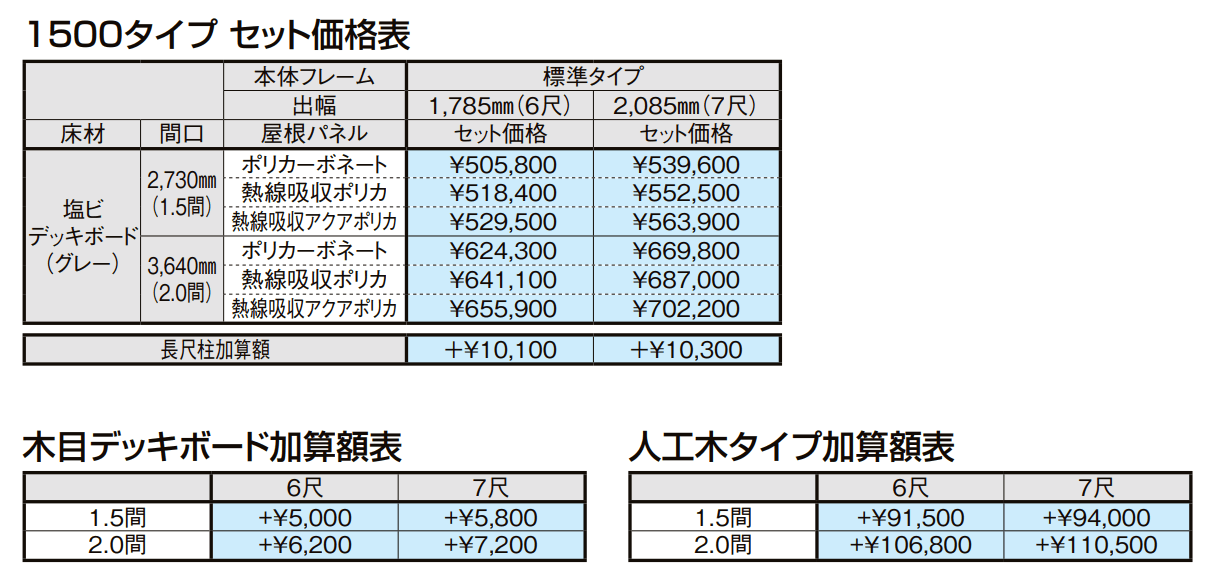 サニージュ オープン納まり関東間【2022年版】_価格_2