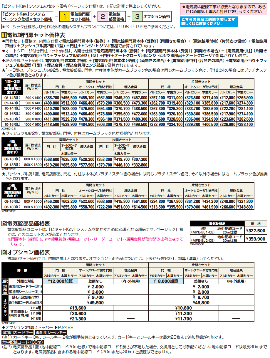 〔ピタットKey システム〕電気錠付 エクスティアラ 門扉シリーズ 1型 【2022年版】_価格_1