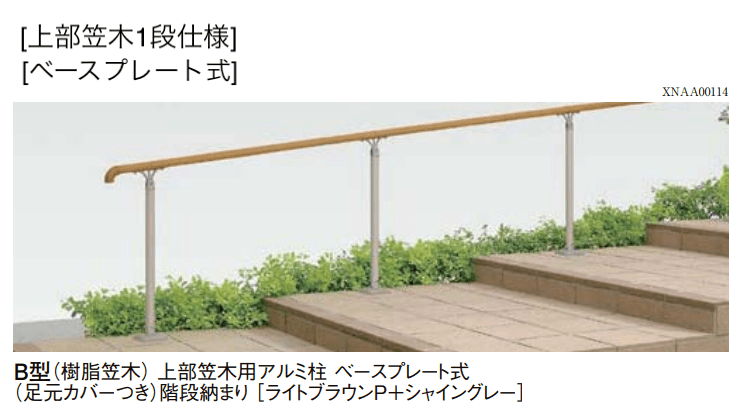 LIXILの「歩行者用補助手すり UD手すり」