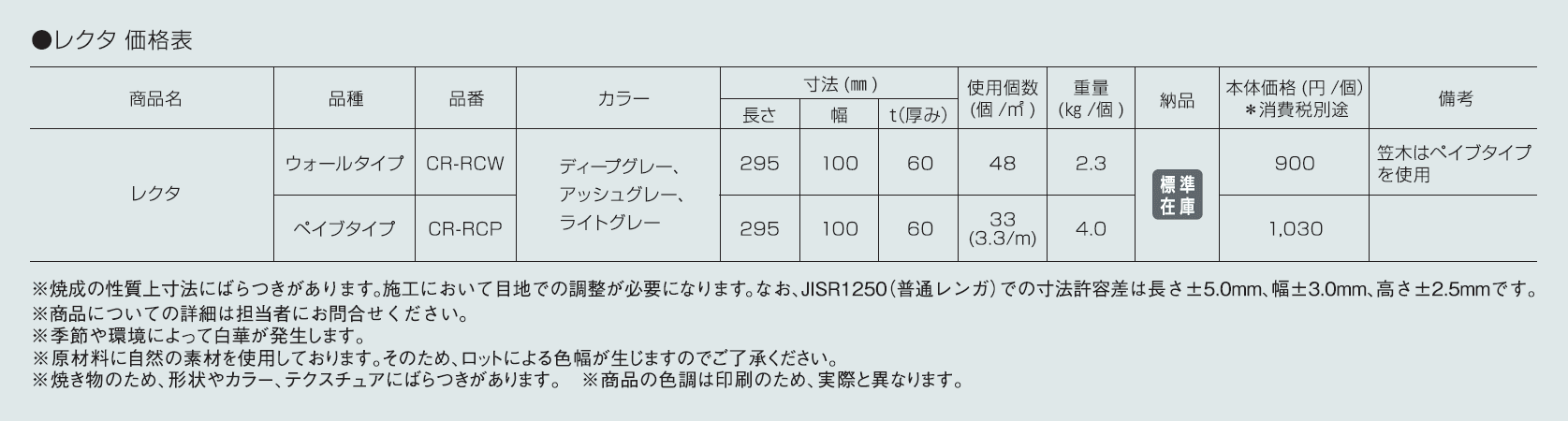 レクタ【2024年版】_価格_1
