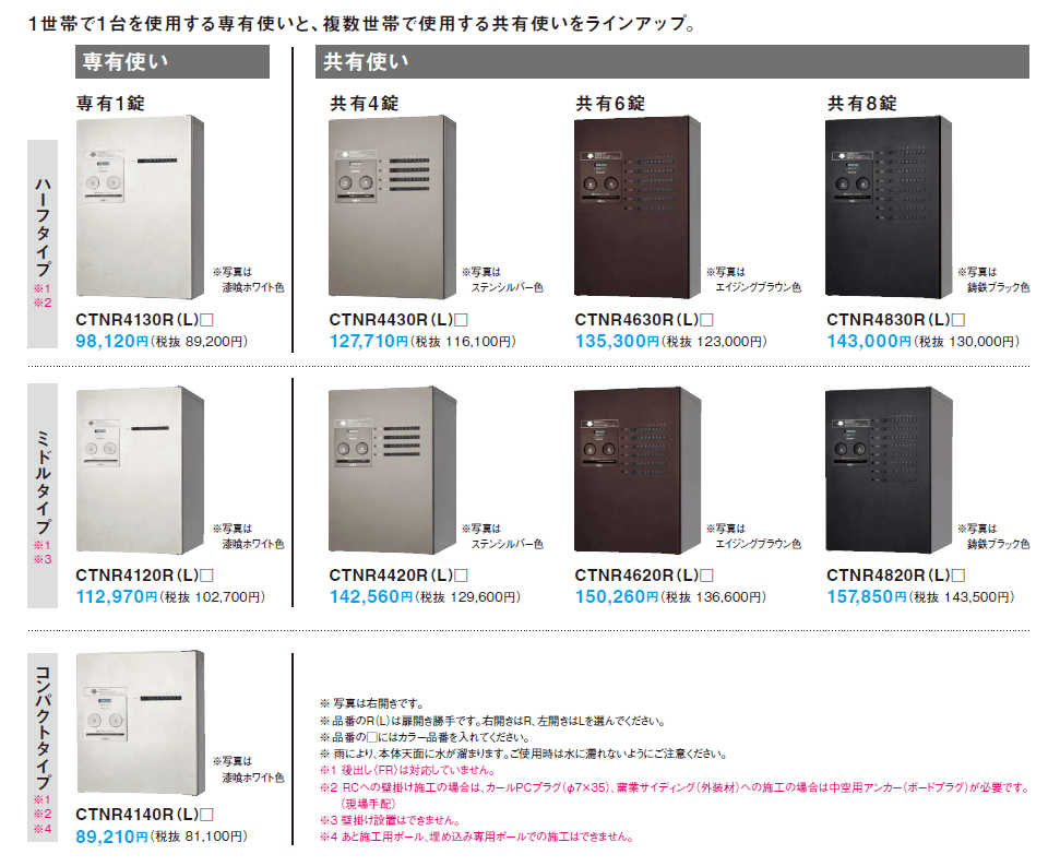 コンボ-メゾン(集合住宅用・戸建て住宅用)【2024年版】_価格_4