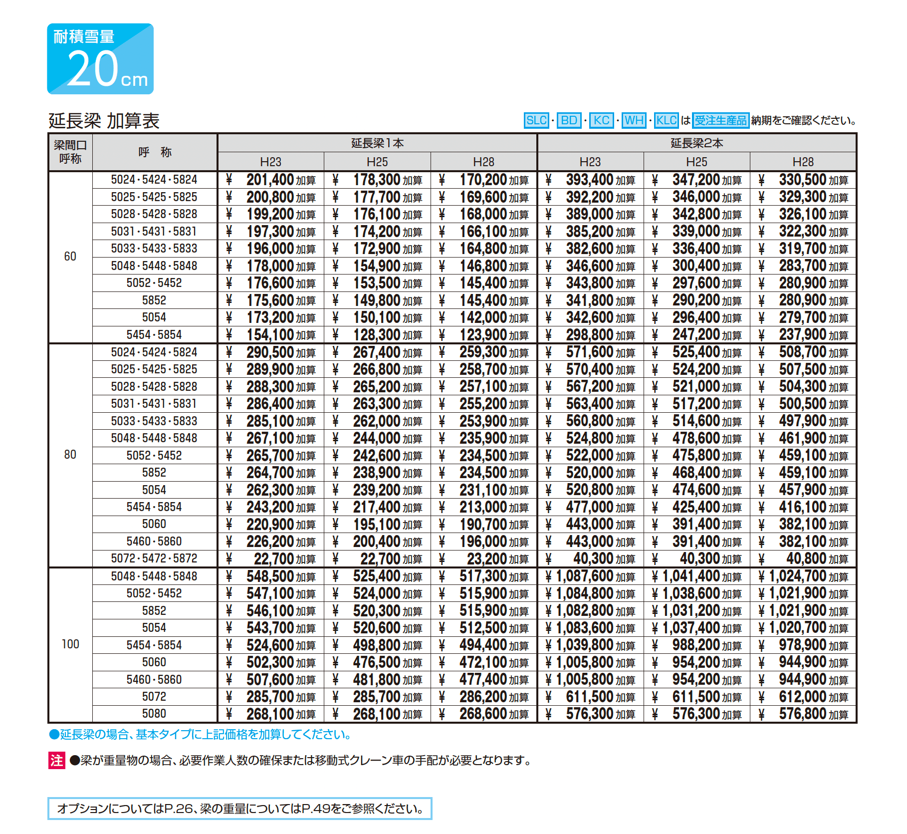 スカイリード 両側支持タイプ(耐積雪量20cm仕様:延長梁・木調色フレーム)【2026年3月版】_価格_1