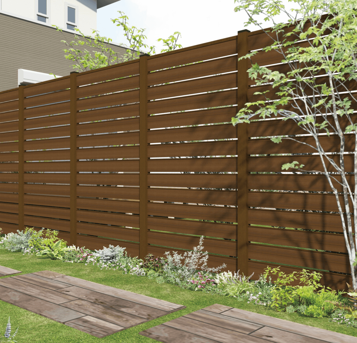 F&Fの「マイティパーティションフェンス 1型 (板デコⅡ仕様)【2023年版】」