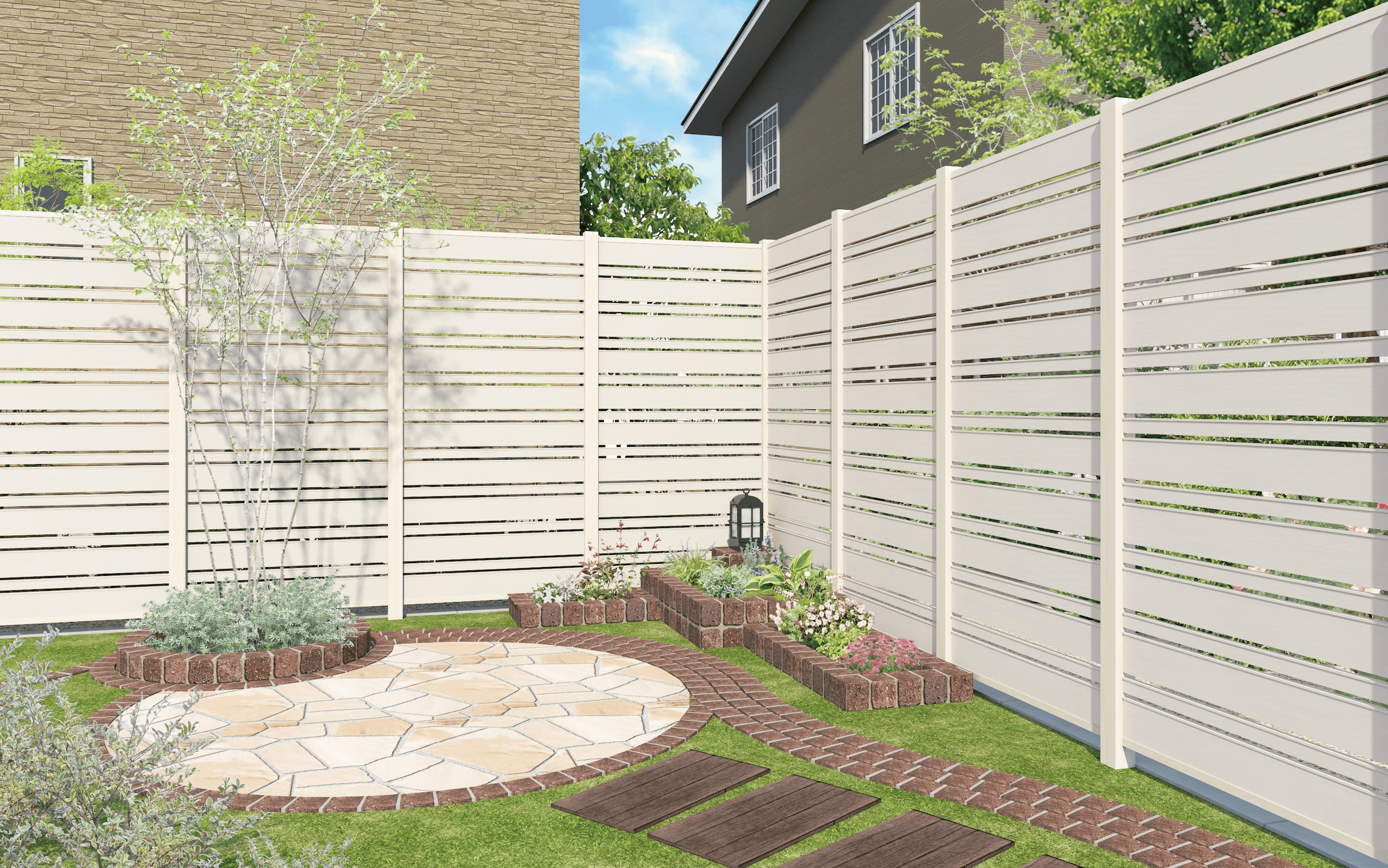 F&Fの「マイティパーティションフェンス 2型 (板デコⅡ仕様)【2023年版】」