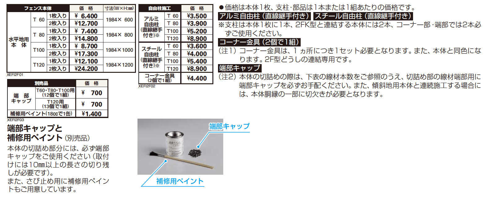 イーネット フェンス2F型【2023年版】_価格_1