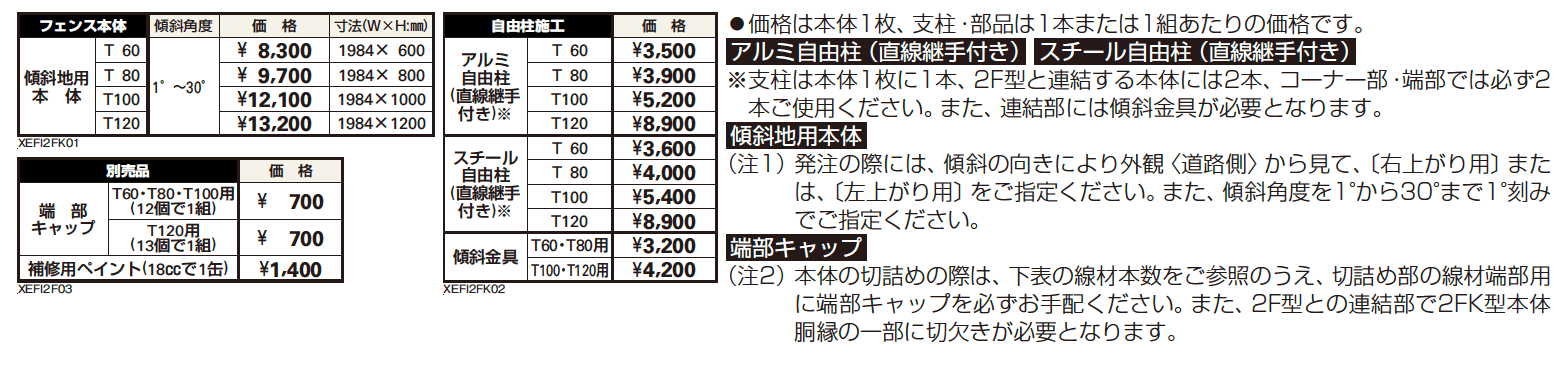 イーネット フェンス2FK型【2023年版】_価格_1